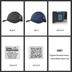 Oranic Brushed Heavy Cotton Mesh Cap