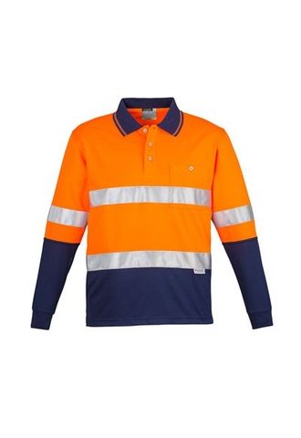 SYZMIK Unisex Hi Vis Basic Spliced L/S Polo