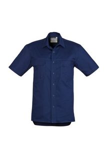 SYZMIK Mens Lightweight S/S Tradie Shirt          -L  -BLACK