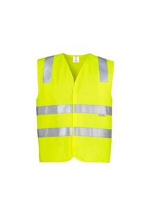 SYZMIK Unisex Basic Vest Taped     -L  -YELLOW