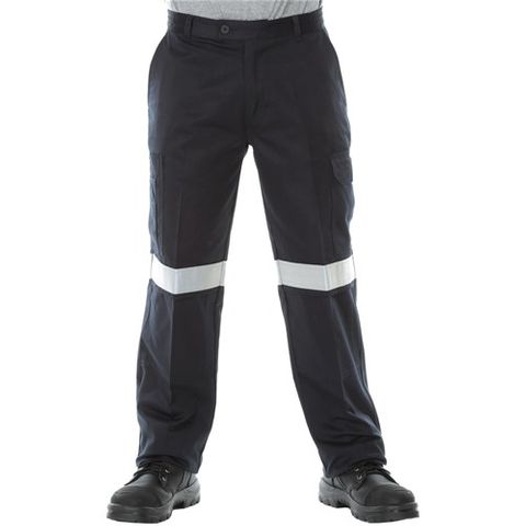 WORKIT FLAREX PPE2 FR INHERENT 250GSM TAPED CARGO -87S-NAVY