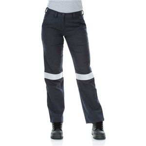 WORKIT FLAREX PPE2 WOMENS FR INHERENT 197GSM TAPED-10 -NAVY