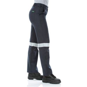 WORKIT FLAREX PPE2 WOMENS FR INHERENT 197GSM TAPED-10 -NAVY