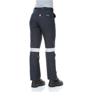 WORKIT FLAREX PPE2 WOMENS FR INHERENT 197GSM TAPED-10 -NAVY