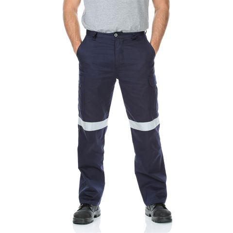 Workit PANT CARGO 240GSM DRILL / TAPED-102R-NAVY
