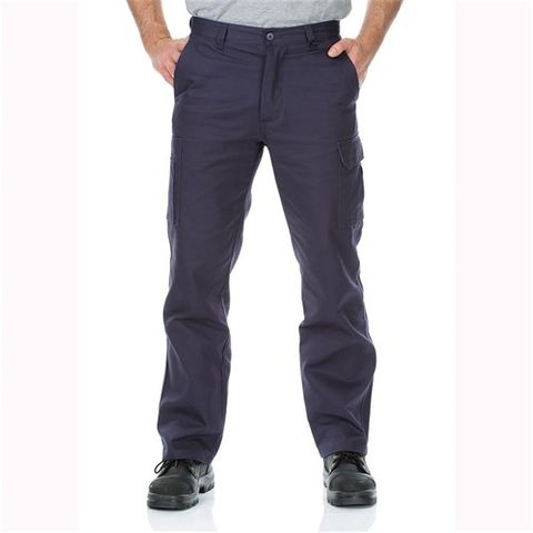 Workit Cotton Dill Regular Weight Cargo Pants     -102R-NAVY