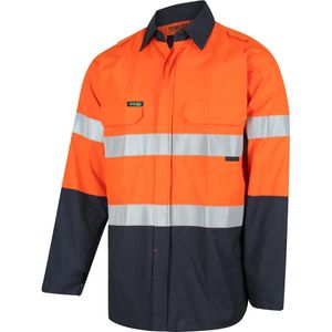 Workit SHIRT L/S FR 190GSM PPE2 RIPSTOP FLAREX DRILL-L  -YELLOW/NAVY