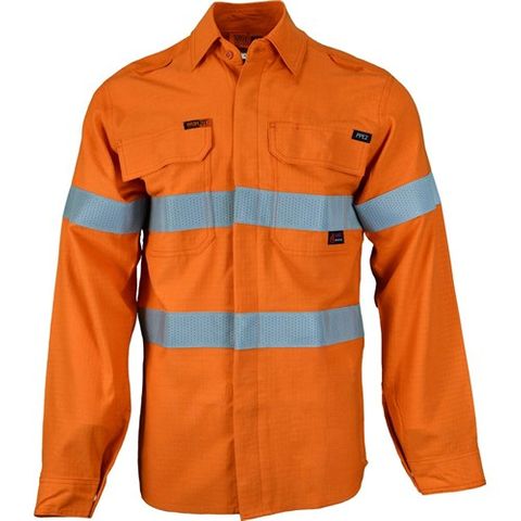 Workit SHIRT L/S 197GSM PPE2 RIPSTOP FLAREX DRILL -L  -ORANGE