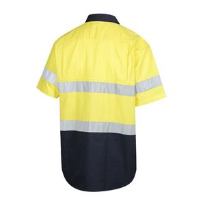 Workit SHIRT S/S 155GSM L/W  HI-VIS DRILL TAPED