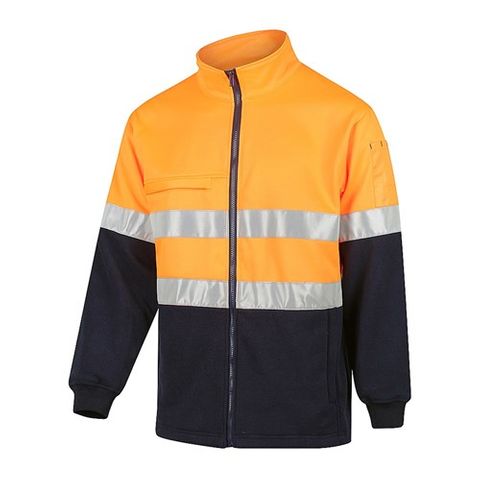 WORKIT HI-VIS 2 TONE ZIP THROUGH TAPED FLEECE JUMPER