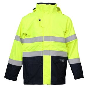 VESTAS PPE3 INHERENT FR 3 LAYER WET WEATHER TAPED JACKET-2XL-YELLOW/NAVY