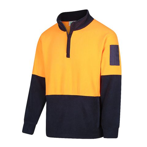 Workit JUMPER POLAR FLEECE-2XL-ORANGE/NAVY