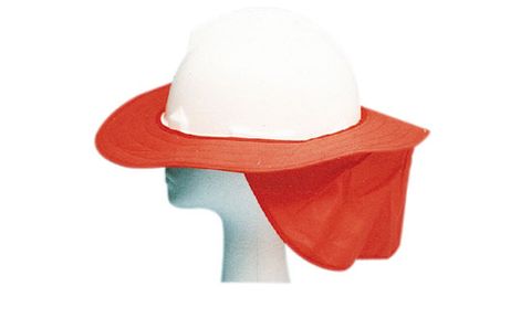 Hard hat Brim with neck Flap -Bottle