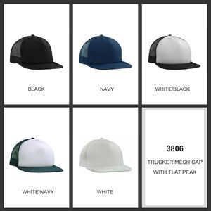 Flat Peak Trucker Mesh Cap