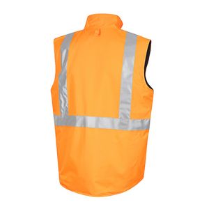 WORKIT HI VIS REVERSABLE VEST TAPED               -2XL-YELLOW/NAVY