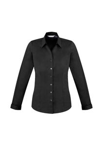 Monaco Ladies L/S Shirt  -8  -BLACK