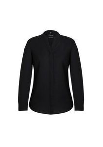 LADIES JULIETTE PLAIN BLOUSE-10  -BLACK