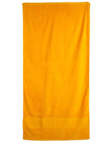 Terry Velour Beach Towel 150cm  x 75cm -BLACK