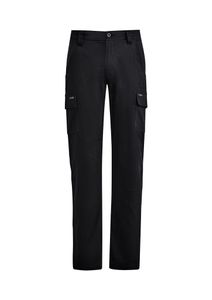 SYZMIK Mens Lightweight Drill Cargo Pant-82R-BLACK