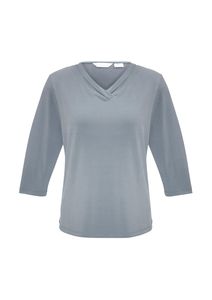 Lana Ladies ¾ Sleeve Top                               -14 -BLACK