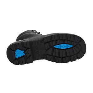 Steel Blue Argyle TPU Sole Zip Scuff Cap Boots             -9   -Black