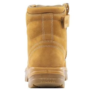 Steel Blue Argyle Zip TPU Sole Scuff Cap Boots