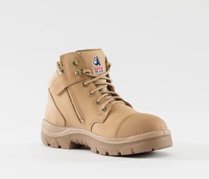 STEEL BLUE PARKES ZIP TPU SOLE STEEL TOE SCUFF CAP BOOT