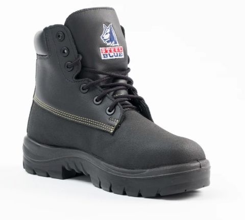 STEEL BLUE WARRAGUL NITRILE SOLE TUFF TECH WATER & CHEM RESISTANT SAFETY BOOT-10  -Black