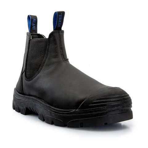 STEEL BLUE HOBART STEEL TOE TPU SOLE BUMP CAP SAFETY BOOT-10.5-Black