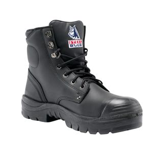 Steel Blue Argyle Steel Toe TPU Sole Bump Cap Safety Boot-10  -Black