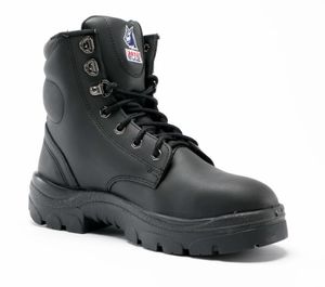 Steel Blue Argyle Ladies Zip Steel Toe TPU Sole Safety Boot-8   -Black