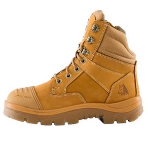 STEEL BLUE SOUTHERN CROSS LADIES ZIP STEEL TOE TPU SOLE SCUFF CAP SAFETY BOOT-9   -Wheat