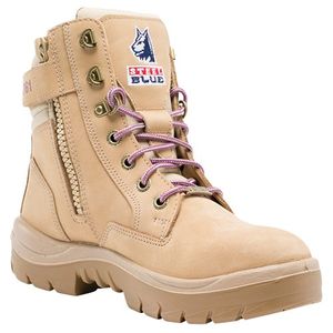 Steel Blue Southern Cross Ladies Zip Steel Toe Nitrile Sole Safety Boot-5   -Sand