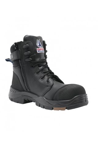 STEEL BLUE TORQUAY ZIP STEEL TOE TPU SOLE BUMP CAP SAFETY BOOTS