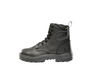 STEEL BLUE ARGYLE EH ZIP NITRILE SOLE CAUSTIC SAFETY BOOT