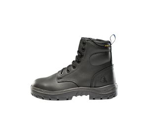 STEEL BLUE ARGYLE EH ZIP NITRILE SOLE CAUSTIC SAFETY BOOT-10-Black