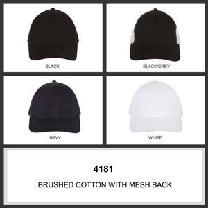 Brushed Cotton Mesh Back