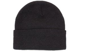 Acrylic Beanie with Thinsulate Lining-BLACK