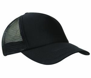 Truckers Mesh Cap-one size-Black