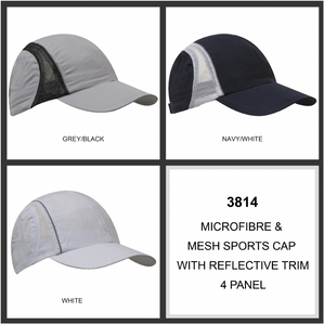 Micro Fibre & Mesh Sports Cap