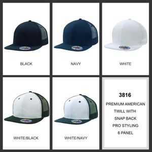 Premium American Twill Cap Mesh Back Snap