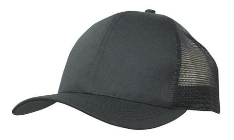 Breathable Poly Twill with Mesh Back Cap