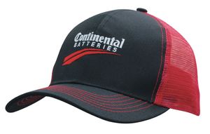 Breathable Poly Twill with Mesh Back Cap