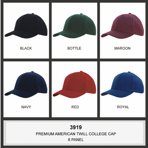 Premium American Twill College Cap