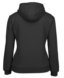 JB's LADIES FLEECY HOODIE-14-BLACK