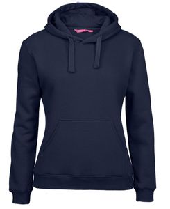 JB's LADIES FLEECY HOODIE-14-BLACK