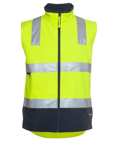 JB's HV 4602.1 (D+N) SOFTSHELL VEST-2XL-LIME/NAVY