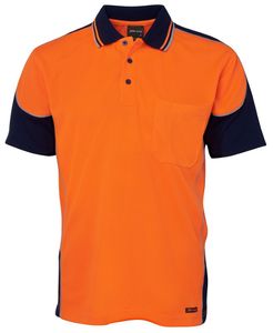 JB's HV 4602.1 S/S CONTRAST PIPING POLO-XL-LIME/NAVY