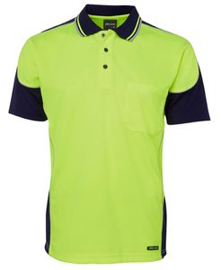 JB's HV 4602.1 S/S CONTRAST PIPING POLO-XL-LIME/NAVY