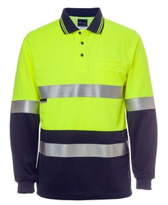 JB's HI VIS L/S (D+N) COTTON BACK POLO